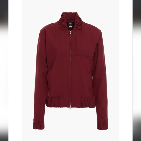 APL The Perfect Wool Bomber In Burgundy Size Small - Picture 4 of 10